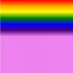 Rainbow linear CSS gradient with color stop