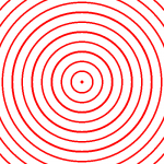 Circular repeating radial gradient
