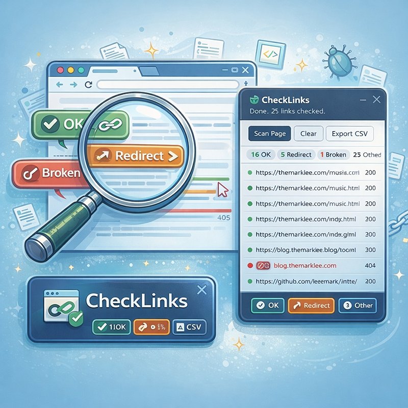 CheckLinks: lightweight Chrome link checker extension